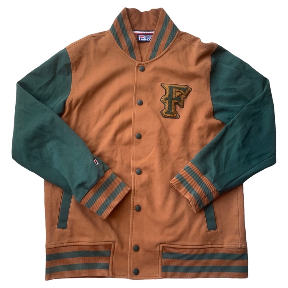 Vintage Fila White Line Moda Nella Vita Sportiva Track Jacket XL Brown